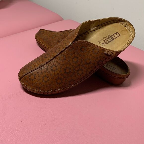 Pikolinos P. Vallarta Top-stitched leather clog size 8.5 - Picture 2 of 6